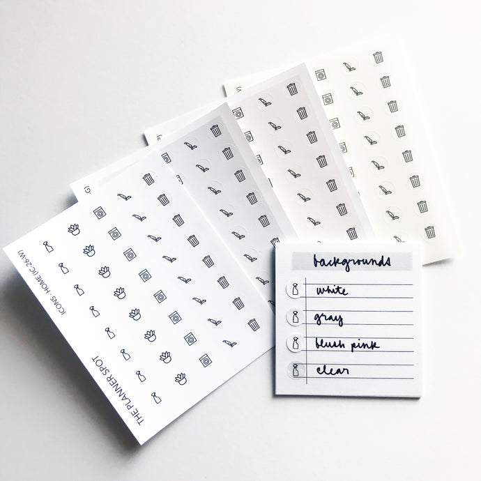 Icon Planner Stickers - Home