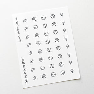 Icon Planner Stickers - Sports