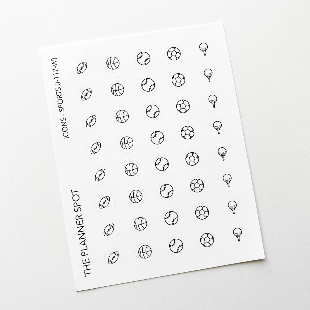 Icon Planner Stickers - Sports