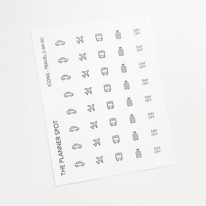 Icon Planner Stickers - Travel
