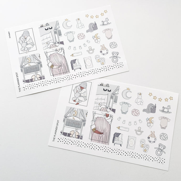 Decorative Planner Stickers - Baby