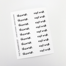 Load image into Gallery viewer, Hand Lettering Planner Stickers - Headers