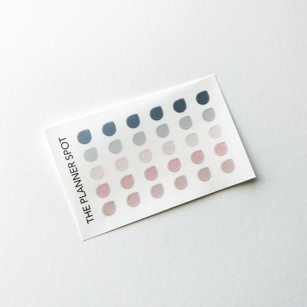 Mini Sticker Sheets - Drops