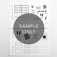 Load image into Gallery viewer, Monthly Subscription - MINI STICKER KIT + STATIONERY COMBO