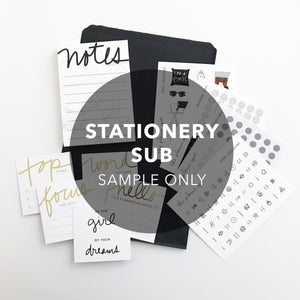 Monthly Subscription - FULL STICKER KIT + STATIONERY COMBO